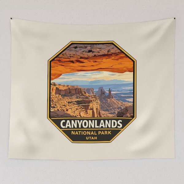 Item preview, Canyonlands National Park Moah Utah Retro, Colorado River and Green River designed and sold by Gideon Emmerich.