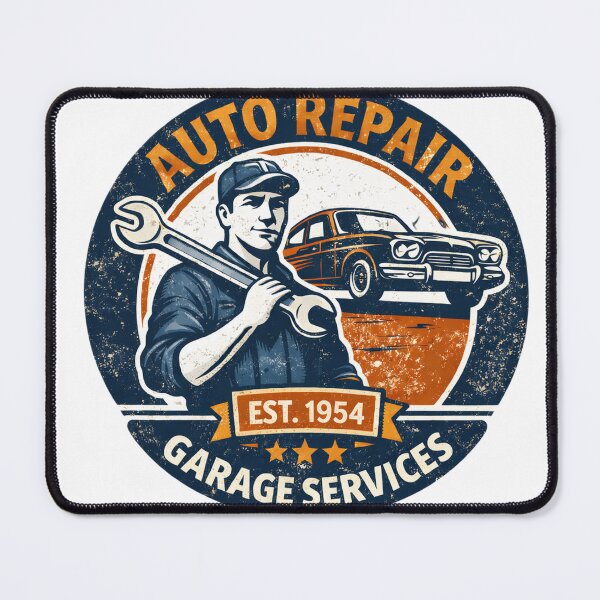 Item preview, Vintage Auto Mechanic designed and sold by LightPrintsCo.