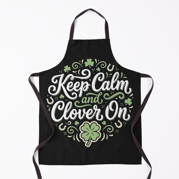 Item preview, Keep Calm and Clover On Aesthetic St Patricks designed and sold by Moss and Moon Studio.