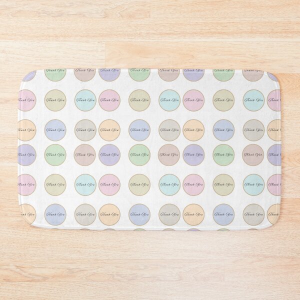 Item preview, Thank You Pastel Circle Sticker Packs Stickers Prints Posters Wall Art Magnet Home Coffee Cup Decoration TShirt Stationary Notebook Magnet Hat Kitchen Work School Office Redbubble Shop designed and sold by Saritas Boutique Shop.