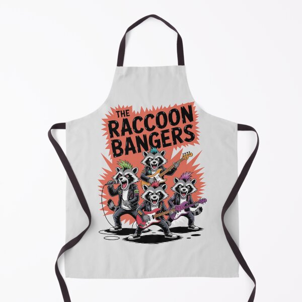Item preview, HEADBANGERS Raccoon BAND -  Punk Rock Band – Funny Raccoon for Punk Fans designed and sold by paulo silveira.