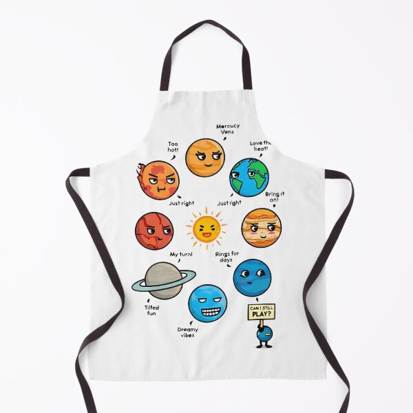 Artikelvorschau, Niedliche Illustration des Sonnensystems, niedliche Kawaii-Planeten des Sonnensystems im Cartoon-Stil mit lustigen Sprüchen entworfen und verkauft von Uglyandcute.