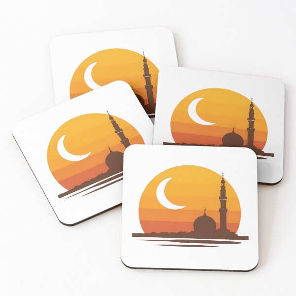 Item preview, Vintage 1970s Style Ramadan Sunset Art designed and sold by WowDezign.