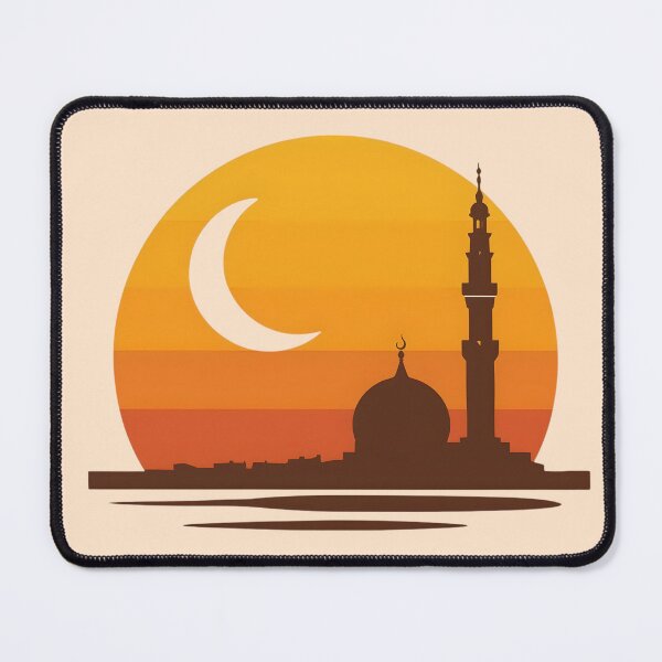 Item preview, Vintage 1970s Style Ramadan Sunset Art designed and sold by WowDezign.