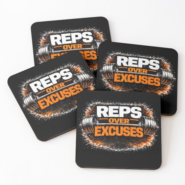 Item preview, Reps Over Excuses Gym Motivation Training Discipline Design designed and sold by Wolf Garage.