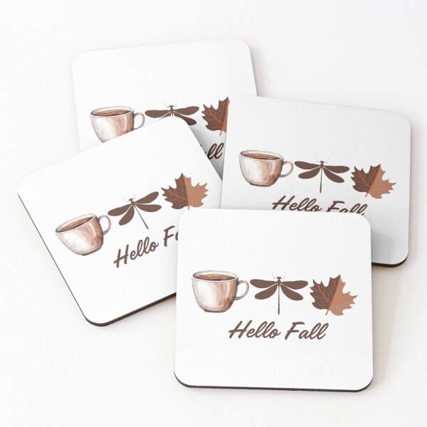 Item preview, hello fall, cozy autumn season, coffee lovers designed and sold by CCKimShop.