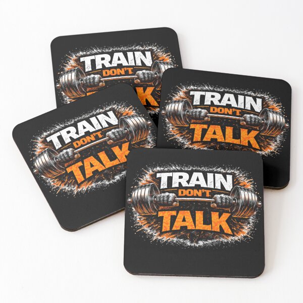 Item preview, Train Don’t Talk Gym Motivation Discipline Training Design designed and sold by Wolf Garage.