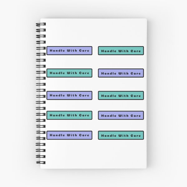 Item preview, Handle With Care Label Sticker Packs Stickers Prints Posters Wall Art Magnet Home Coffee Cup Decoration TShirt Stationary Notebook Magnet Hat Kitchen Work School Office Redbubble Shop designed and sold by Saritas Boutique Shop.