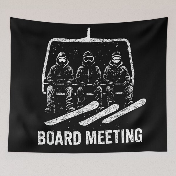 Item preview, Snowboard Board Meeting Ski Lift Skier Winter Sports designed and sold by MaryLReyes04.