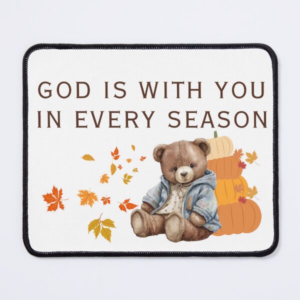 Item preview, bear design, christian quotes, christian gift, fall bear designed and sold by CCKimShop.