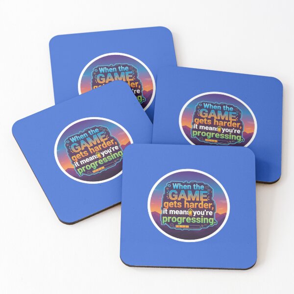 Item preview, Game Gets Harder Means Progressing Success Sticker designed and sold by Scro-Ciob-Shop.