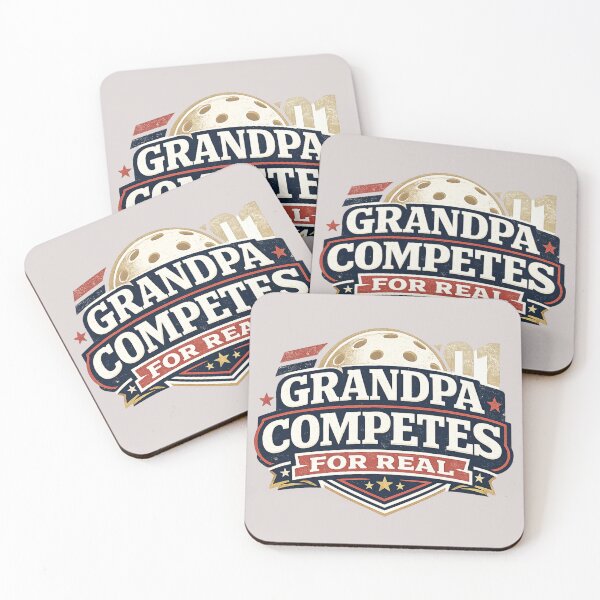 Item preview, Pickleball Grandpa Shirt – Grandpa Competes For Real – Tournament Style Gift for Grandfather designed and sold by Pickleball-Gift.
