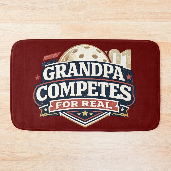 Item preview, Pickleball Grandpa Shirt – Grandpa Competes For Real – Tournament Style Gift for Grandfather designed and sold by Pickleball-Gift.