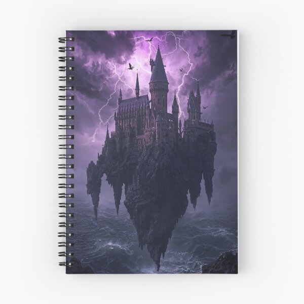 Item preview, Gothic Castle Stormy Cliff Lightning Dark Fantasy Art designed and sold by Kynura.