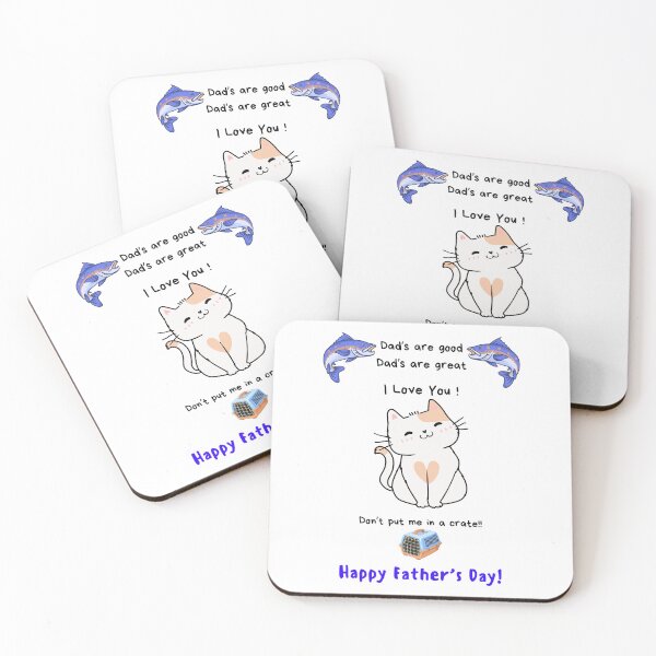 Item preview, Happy Father's Day No Cat Crate designed and sold by MYCatStuff.