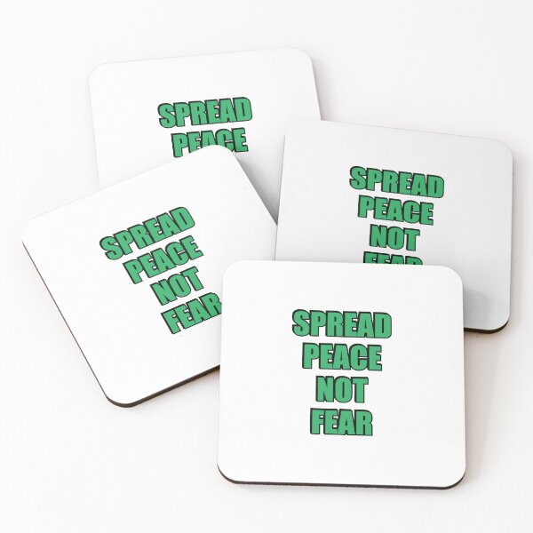 Item preview, SPREAD PEACE NOT FEAR - anti war designed and sold by Inspirationmotivation.