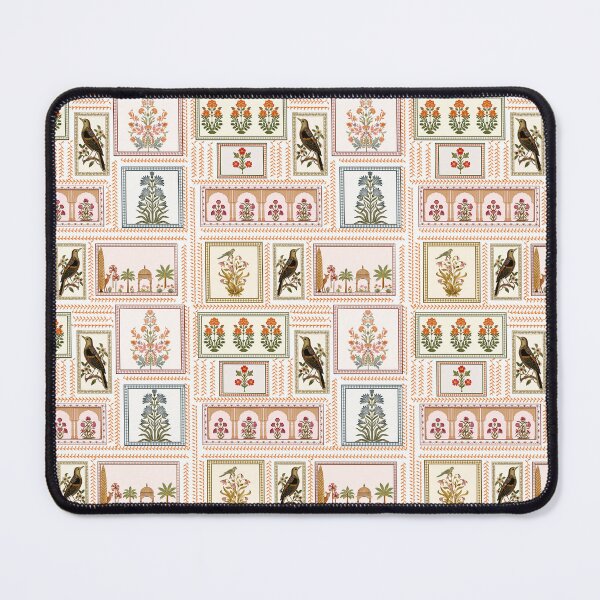 Item preview, Mughal Botanical Pattern with Peacocks, Vintage Indian Floral Palace Garden Art designed and sold by neenu-bhasin11.
