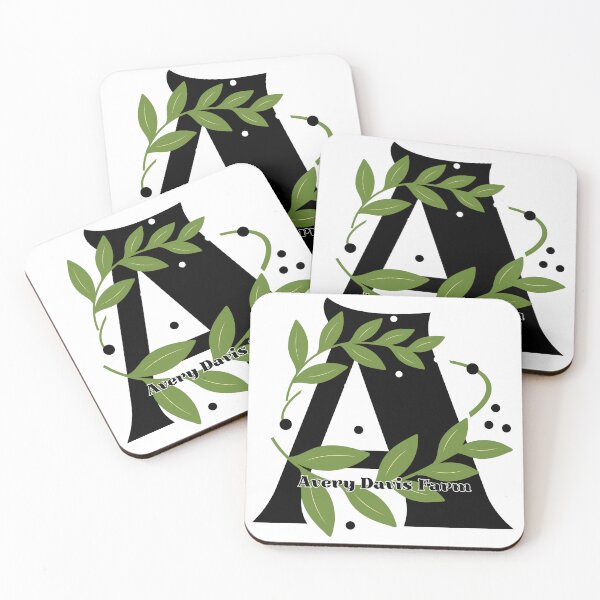 Item preview, Avery Davis Farm Botanical Letter A Logo – Rustic Greenery Monogram Design designed and sold by ROHITJIDEGINER.