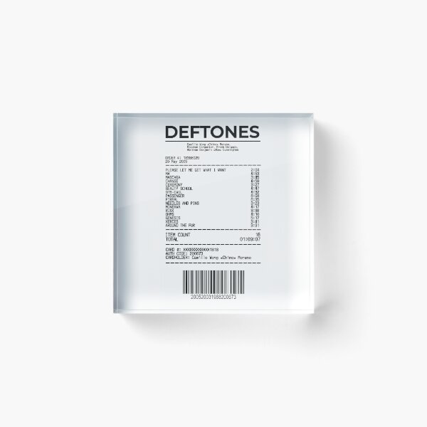 Item preview, Deftones Receipt designed and sold by HepticWives.