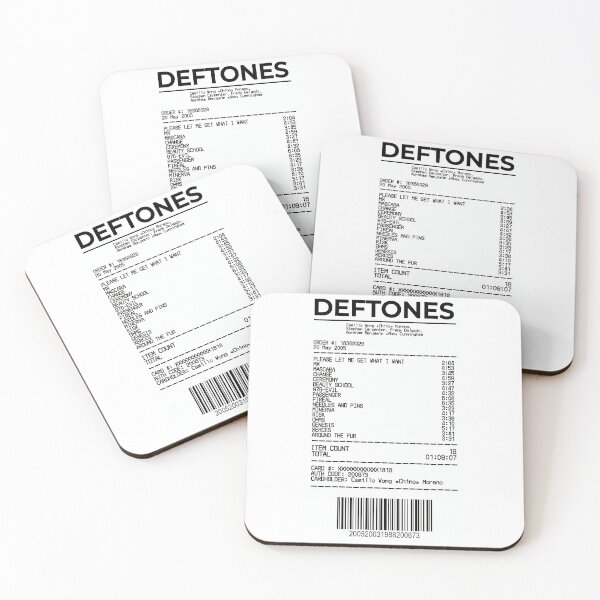 Item preview, Deftones Receipt designed and sold by HepticWives.