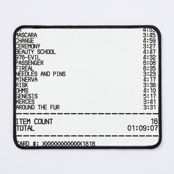 Item preview, Deftones Receipt designed and sold by HepticWives.