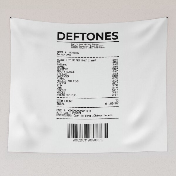 Item preview, Deftones Receipt designed and sold by HepticWives.