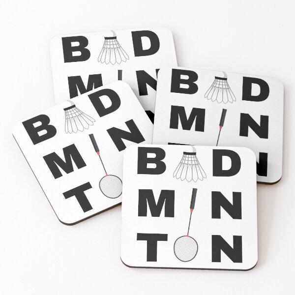 Item preview, Badminton logo with shuttlecock and racket designed and sold by Vandavision.