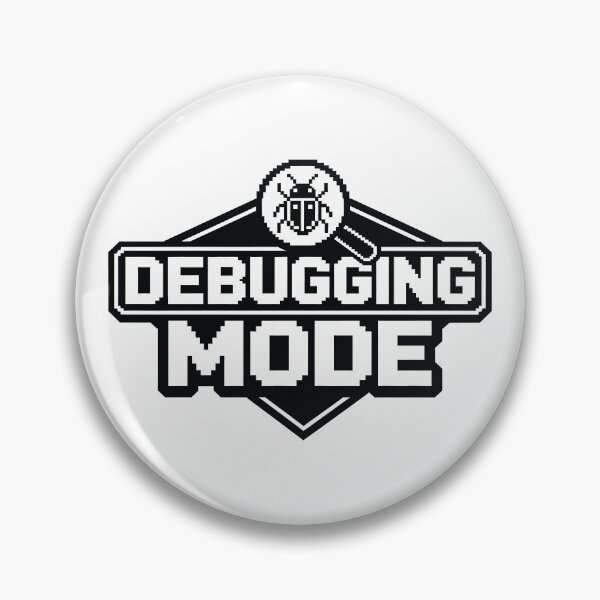 Item preview, Debugging Mode Pixel Programmer Badge designed and sold by Hoowly101.