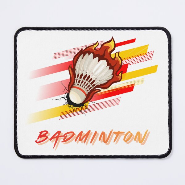 Item preview, Badminton Shuttlecock in fire and logo designed and sold by Vandavision.