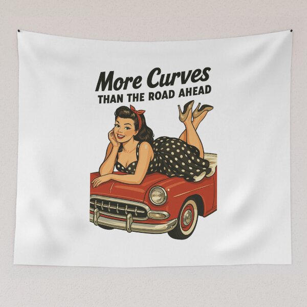 Item preview, Copy of Pin-Up Rockabella Vintage Car: Curves Retro Look designed and sold by Pineapple-Tree.