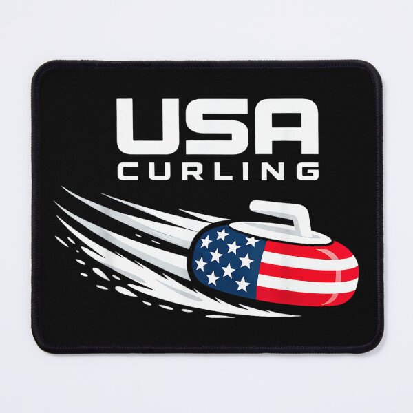 Item preview, Funny Curling USA Support American Flag Winter Sports Lovers designed and sold by MaryLReyes04.