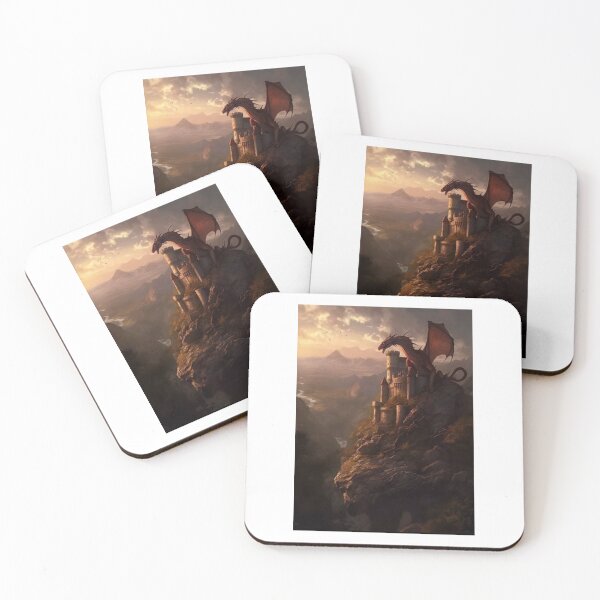 Item preview, Dragon on the Mountains at Dusk designed and sold by thomashummelgen.