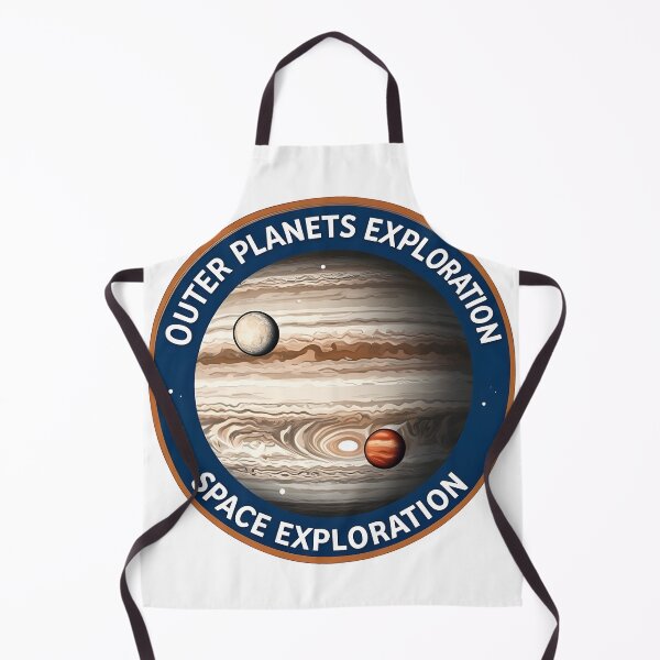 Item preview, Cute Solar System Illustration Outer Planets Exploration Jupiter Space Badge Design designed and sold by Uglyandcute.
