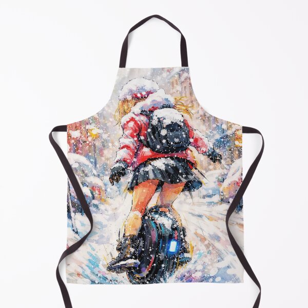 Item preview, Girl Riding a Unicycle in the City designed and sold by M-Y-A-R-T-.