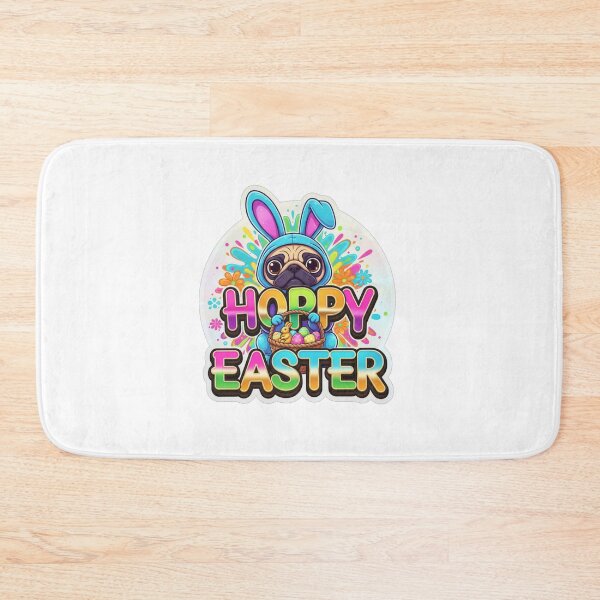 Item preview, Hoppy Easter Pug designed and sold by Bigfoot T-Shirt Co..