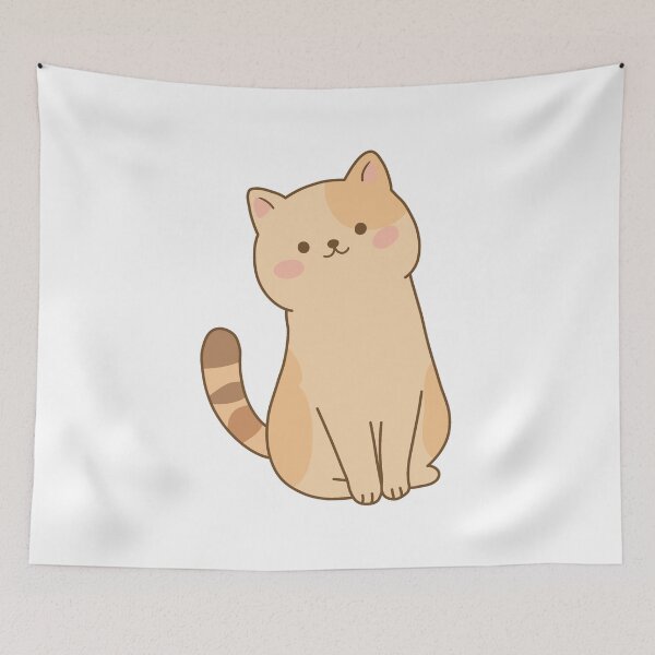 Item preview, Cute Aesthetic Cat - Minimal Kawaii Cat designed and sold by Hydravisions.