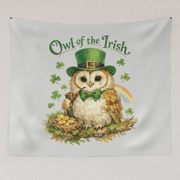 Item preview, Owl of the Irish - Cute St. Patrick's Day Pun designed and sold by DigitalGlade.