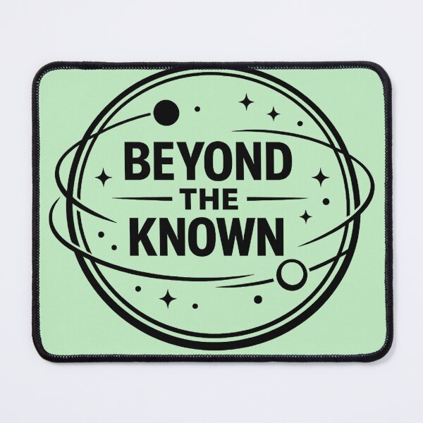 Item preview, Beyond The Known – Minimal Space Badge designed and sold by KawaiiOrbit.