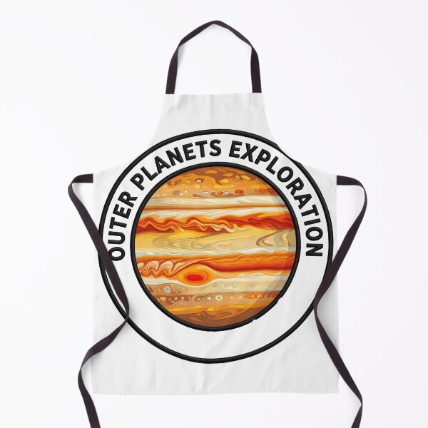 Item preview, Cute Solar System Illustration Outer Planets Exploration Jupiter Space Badge Design designed and sold by Uglyandcute.