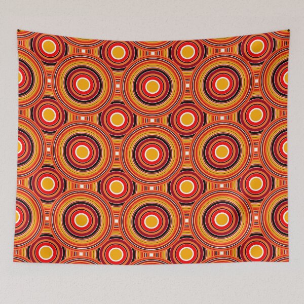 Item preview, Abstract Circle Pattern – Orange Edition designed and sold by CreaTwinkles.