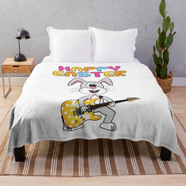 Item preview, Easter Bunny Playing Electric Guitar Guitarist Funny designed and sold by doodlerob.