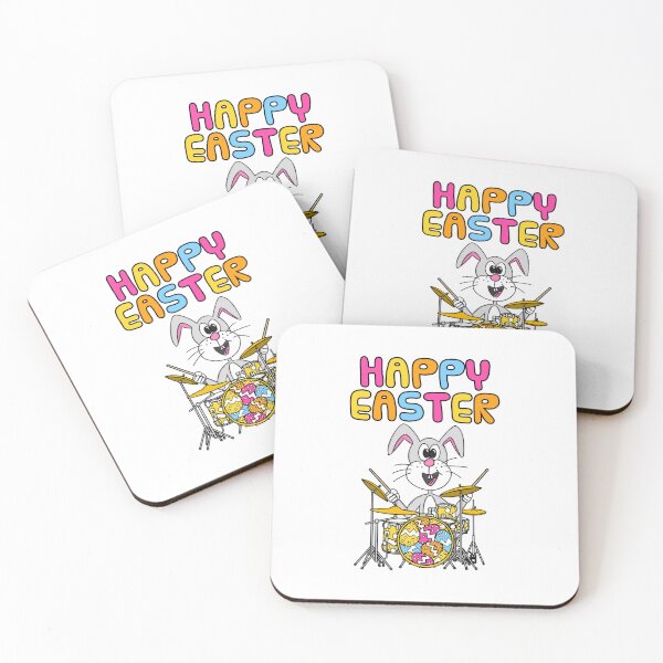 Item preview, Easter Bunny Playing Drums Drummer Funny designed and sold by doodlerob.