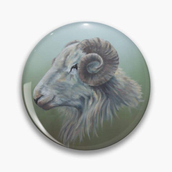 Item preview, Proud Ram Sheep Portrait Welsh Hills designed and sold by TheMossyShed.