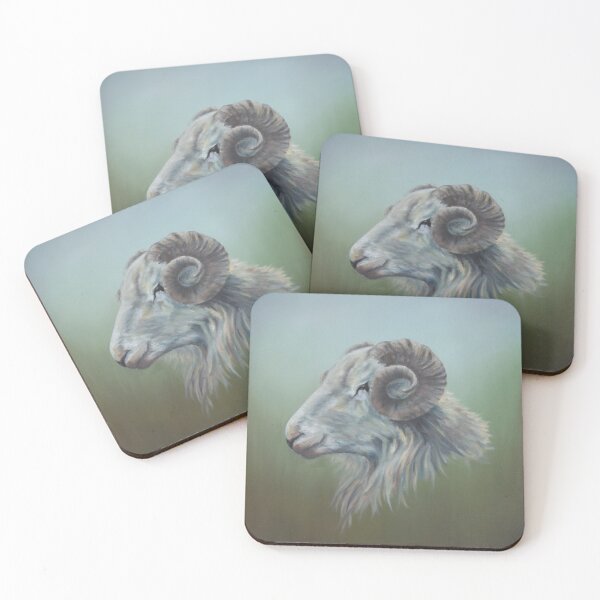 Item preview, Proud Ram Sheep Portrait Welsh Hills designed and sold by TheMossyShed.