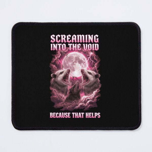 Item preview, Three Opossums Screaming Into The Void designed and sold by SkeletonsDanger.