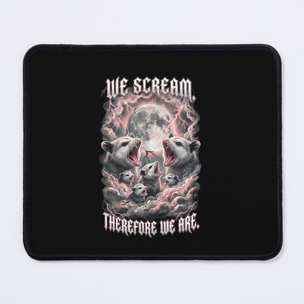 Item preview, Six Opossums We Scream Therefore We Are designed and sold by SkeletonsDanger.