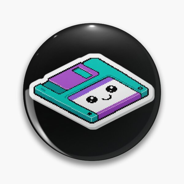 Item preview, Retro 90s Pixel Art Floppy Disk Vaporwave designed and sold by PixelAlchemyHQ.