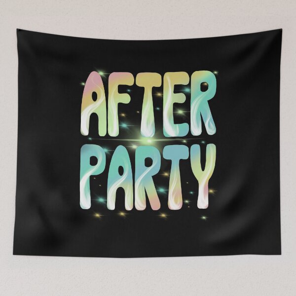 Item preview, After Party Pastel Gradient Typography – Y2K Festival Aesthetic designed and sold by BlackLineLab.
