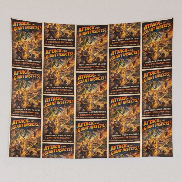 Item preview, Attack of the Giant Insects designed and sold by TheWonkyEaselCo.