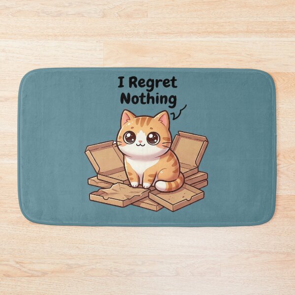 Item preview, Funny Cat Regret Nothing Pizza Boxes Kawaii designed and sold by MOONE FLOWER.